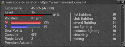 Signature for player enviados do senhor