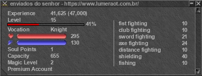 Signature for player enviados do senhor