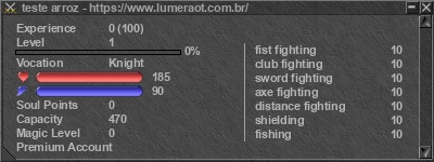 Signature for player teste arroz