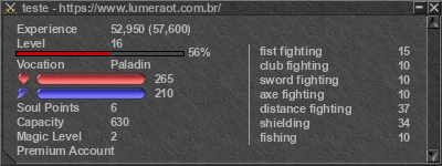 Signature for player teste